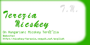 terezia micskey business card